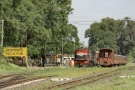Train to Patalpani 032 - Train 52975 awaits a crossing with Train 52992 at Patalpani