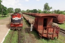 Train to Patalpani 033 - Train 52975 awaits a crossing at Patalpani