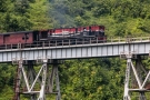 Train to Patalpani 058 - A tighter shot of a train on Ravine Viaduct No.2