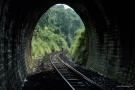 Train to Patalpani 079 - The gangman further down the line past Tunnel No.4