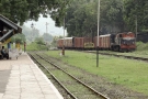 Train to Patalpani 098 - An Accident Relief train arrives at Kalakund on a monthly test run