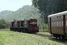 Train to Patalpani 109 - A loco with a banker in tow detaches itself from the rake at Kalakund