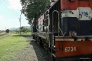 Train to Patalpani 110 - The locos seperate and then back onto to their respective trains