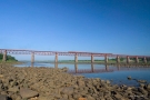 Train to Patalpani 118 - Train 52988 to Mhow on Omkareshwar Bridge on a sunny day