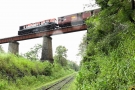 Train to Patalpani 132 - Train 52976 from Akola passes over the viaduct