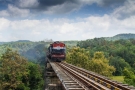 Train to Patalpani 138 - Train 52973 on the Dhulghat spiral viaduct